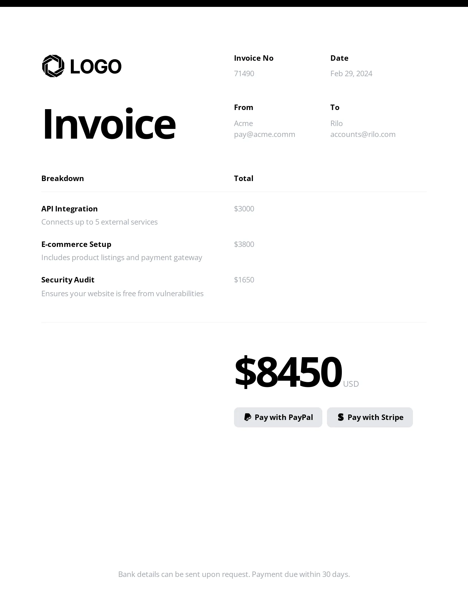 Invoice